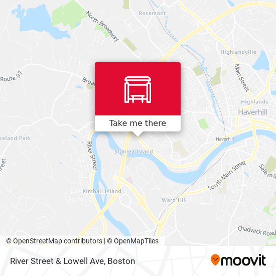 River Street & Lowell Ave map