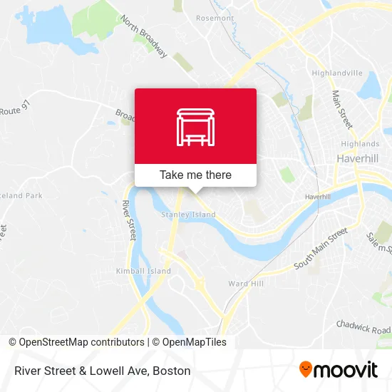River Street & Lowell Ave map