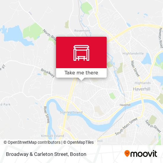 Mapa de Broadway & Carleton Street