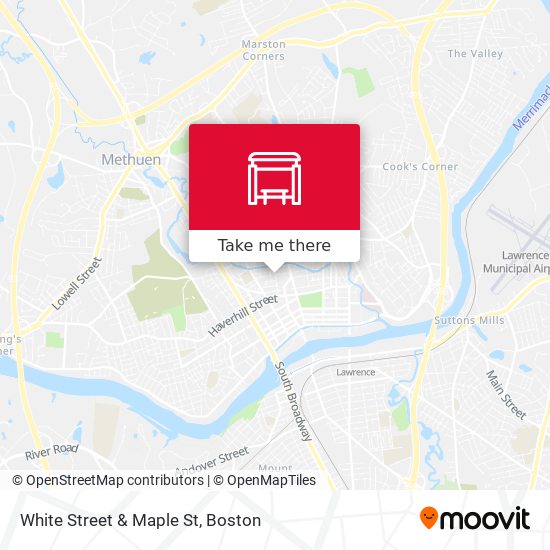 Mapa de White Street & Maple St