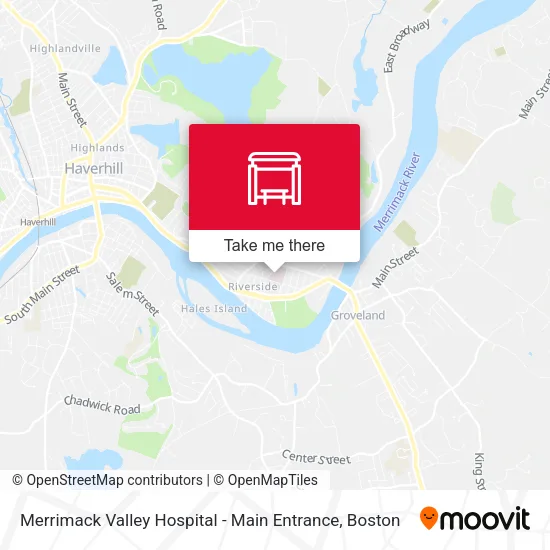 Mapa de Merrimack Valley Hospital - Main Entrance