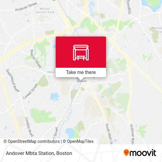 Mapa de Andover Mbta Station