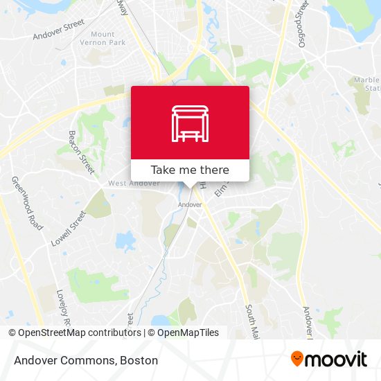 Mapa de Andover Commons