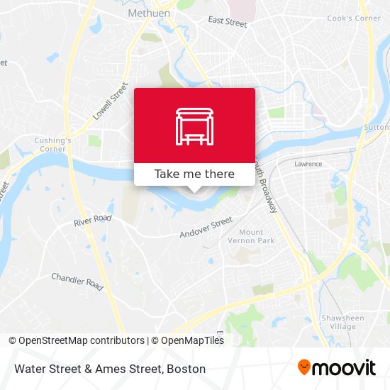 Water Street & Ames Street map