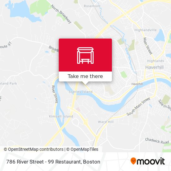 Mapa de 786 River Street - 99 Restaurant