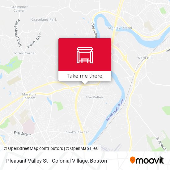 Mapa de Pleasant Valley St - Colonial Village