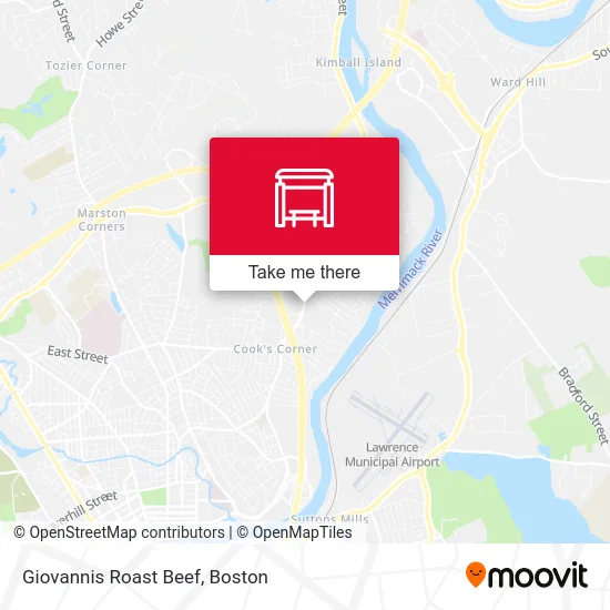 Giovannis Roast Beef map