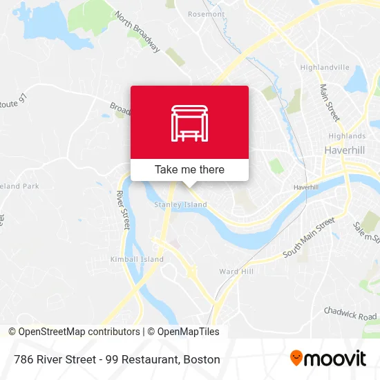 786 River Street - 99 Restaurant map