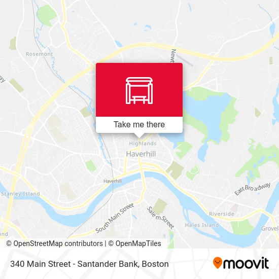 340 Main Street - Santander Bank map