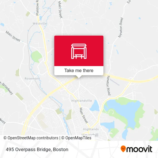 495 Overpass Bridge map