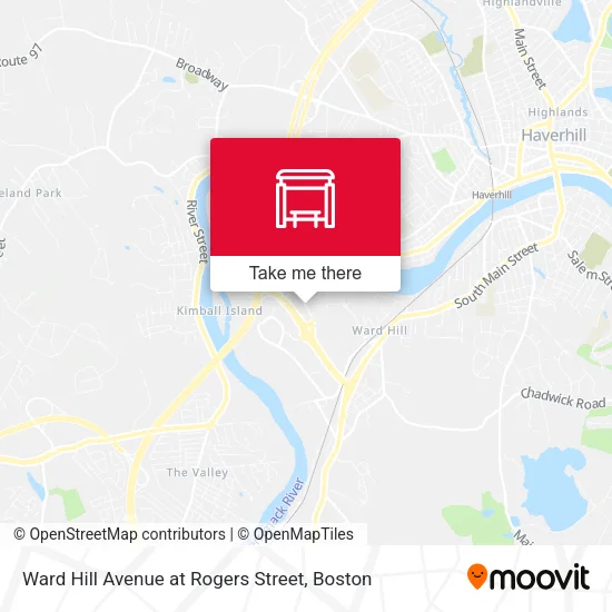 Ward Hill Avenue at Rogers Street map