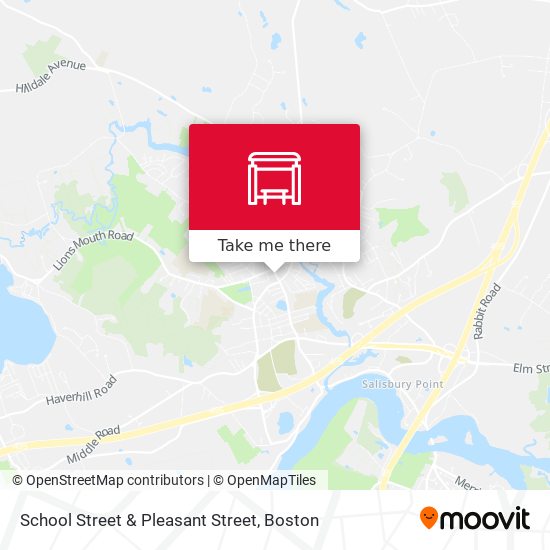 School Street & Pleasant Street map
