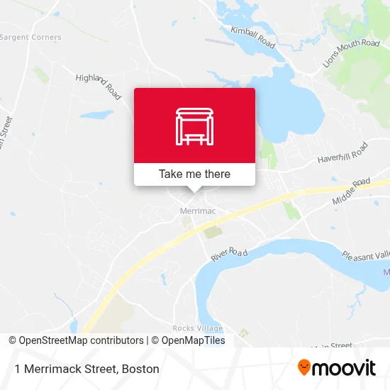 1 Merrimack Street map