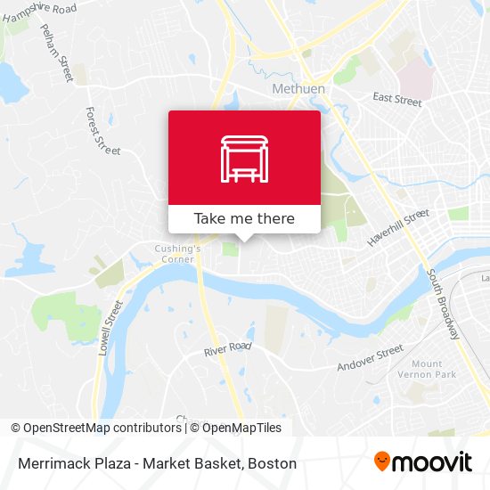 Mapa de Merrimack Plaza - Market Basket