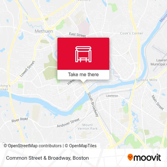 Common Street & Broadway map