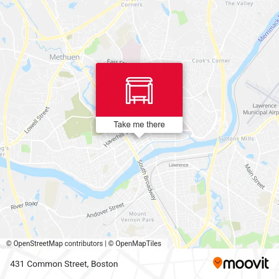 431 Common Street map