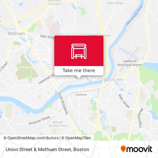 Mapa de Union Street & Methuen Street