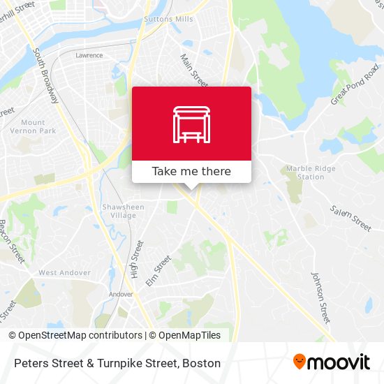 Peters Street & Turnpike Street map