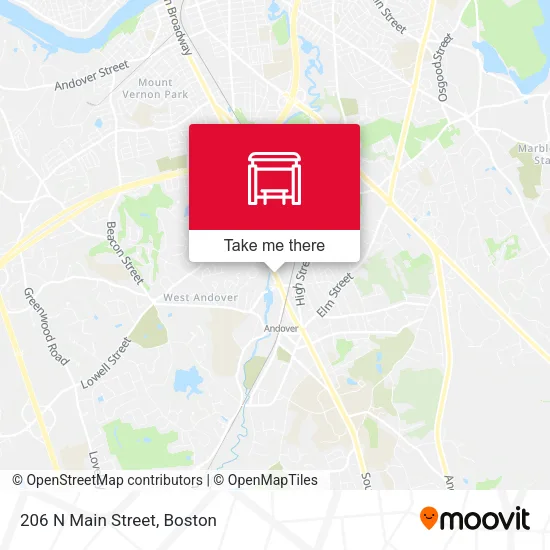 206 N Main Street map