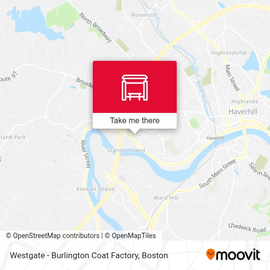 Westgate - Burlington Coat Factory map