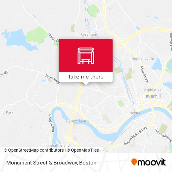 Mapa de Monument Street & Broadway