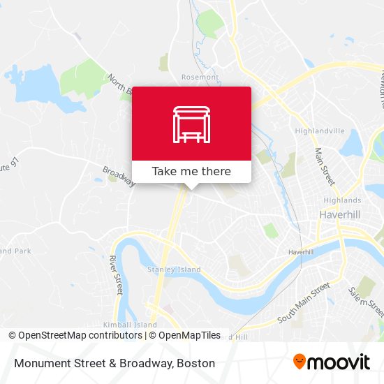 Mapa de Monument Street & Broadway