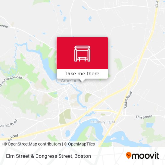 Elm Street & Congress Street map