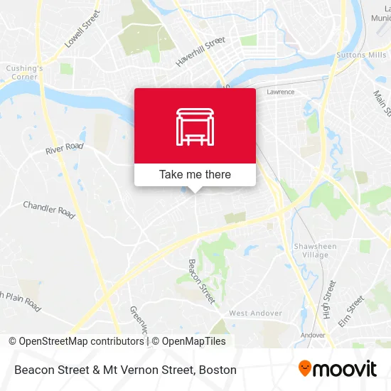 Beacon Street & Mt Vernon Street map
