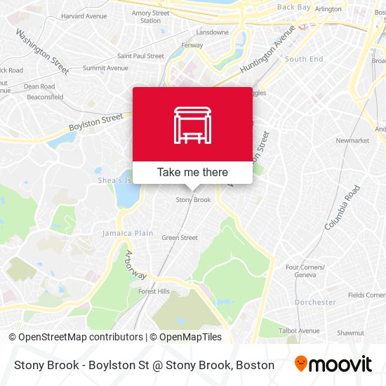 Stony Brook - Boylston St @ Stony Brook map