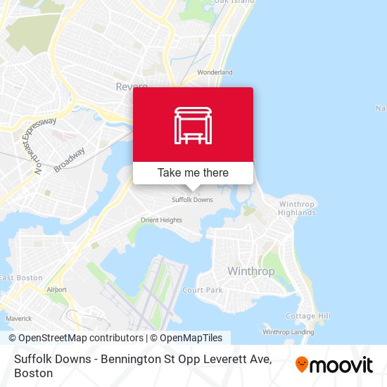 Mapa de Suffolk Downs - Bennington St Opp Leverett Ave