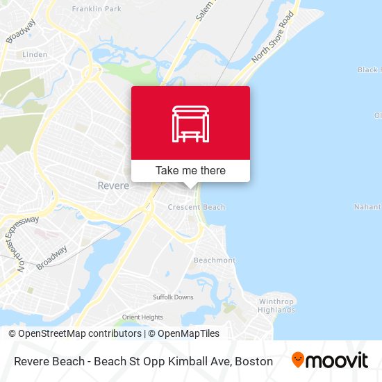 Revere Beach - Beach St Opp Kimball Ave map