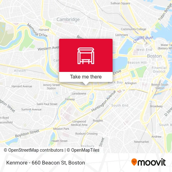 Mapa de Kenmore - 660 Beacon St