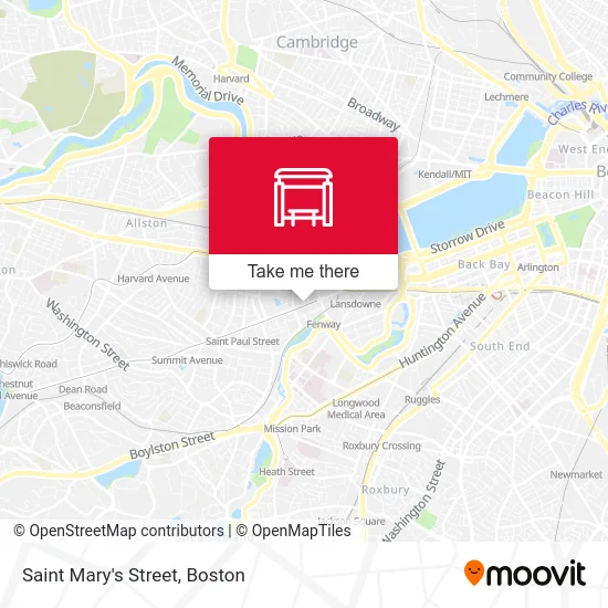 Saint Mary's Street map