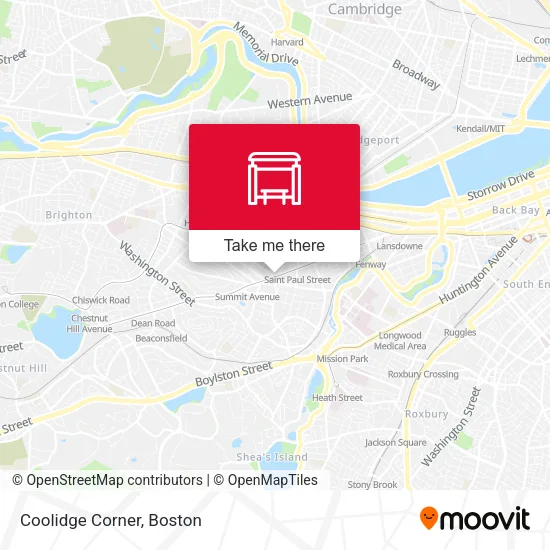 Coolidge Corner map