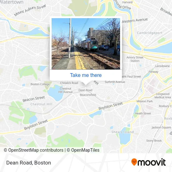 Mapa de Dean Road
