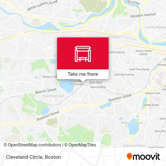 Mapa de Cleveland Circle