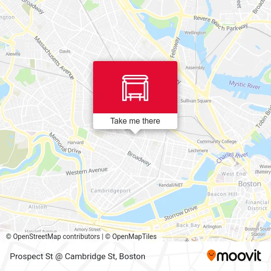 Mapa de Prospect St @ Cambridge St
