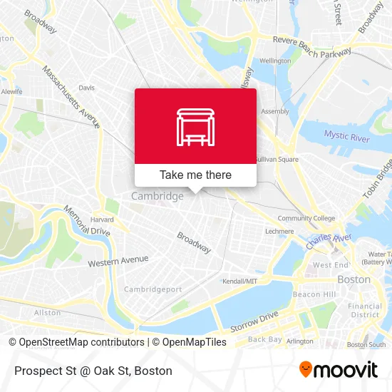 Mapa de Prospect St @ Oak St