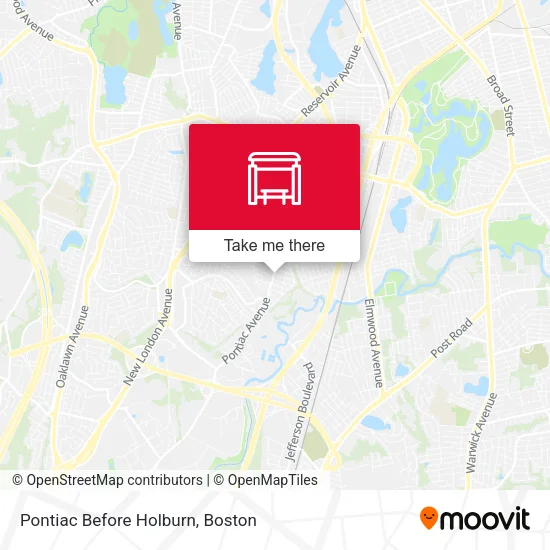 Pontiac Before Holburn map