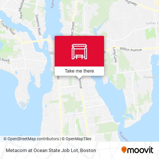 Mapa de Metacom at Ocean State Job Lot