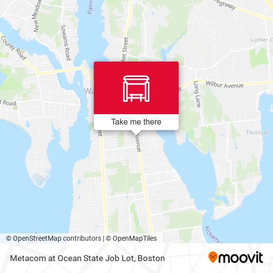 Metacom at Ocean State Job Lot map