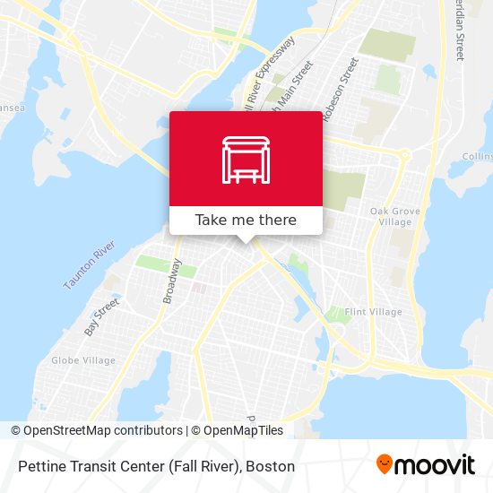 Mapa de Pettine Transit Center (Fall River)