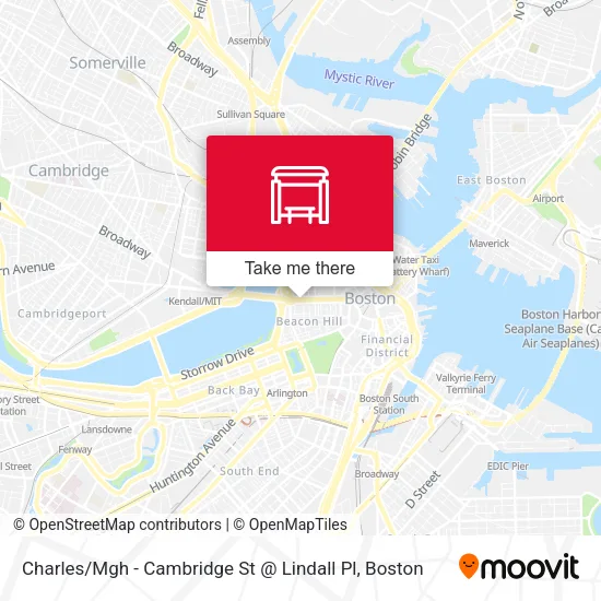 Charles / Mgh - Cambridge St @ Lindall Pl map