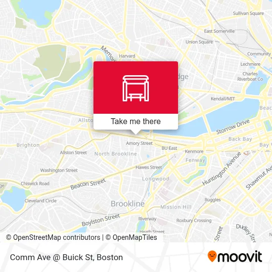 Comm Ave @ Buick St map