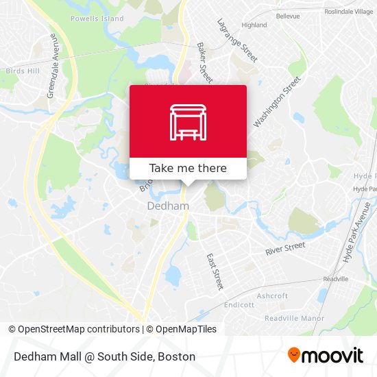 Mapa de Dedham Mall @ South Side