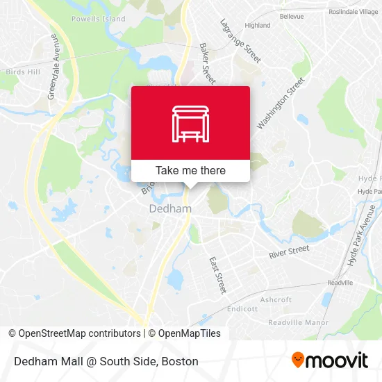 Mapa de Dedham Mall @ South Side