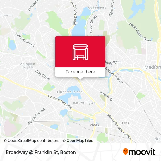 Mapa de Broadway @ Franklin St
