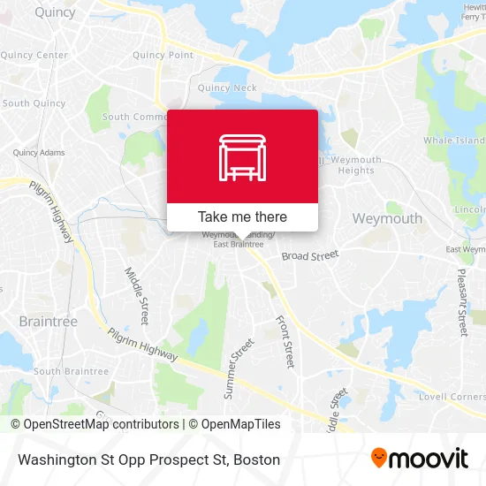 Washington St Opp Prospect St map