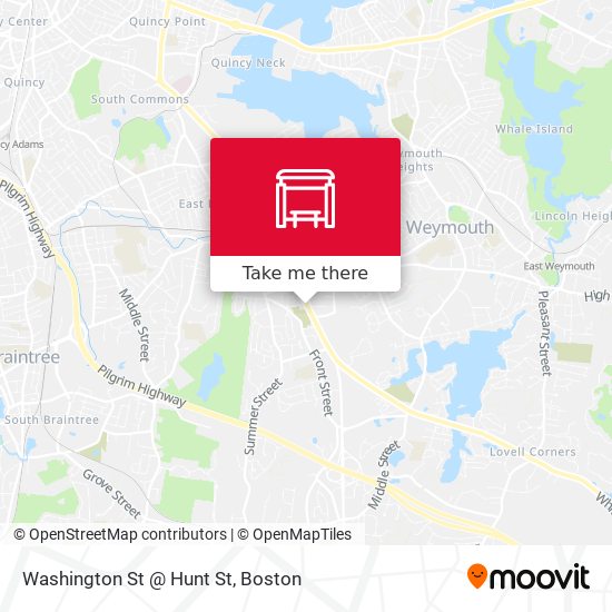 Washington St @ Hunt St map