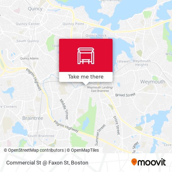Commercial St @ Faxon St map
